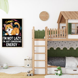 Strategic Energy Conservation Feline Poster
