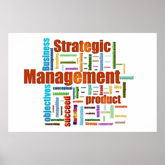 Strategic Management Design Orange Poster (Front)