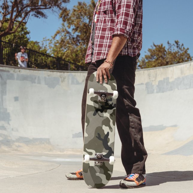 Strategic Military Camouflage Pattern Skateboard (Outdoor 2)