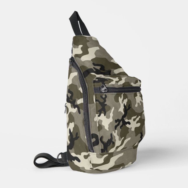 Strategic Military Camouflage Pattern Sling Bag (Left Corner)