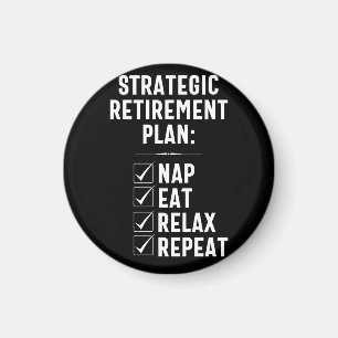 Strategic Retirement Plan - Coworker Boss Leaving Magnet
