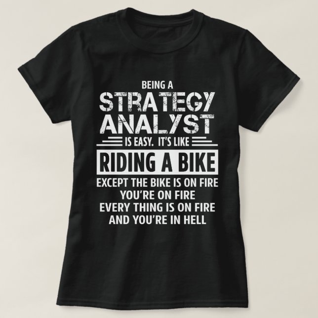 Strategy Analyst T-Shirt (Design Front)