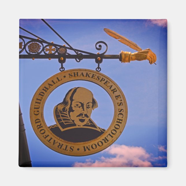Stratford Guildhall Shakespeare's School Room Magnet (Front)