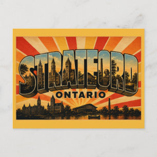 Stratford Ontario Theatre Town Postcard