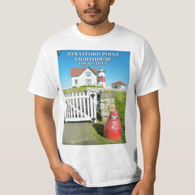 Stratford Point Lighthouse, Connecticut T-Shirt (Front)