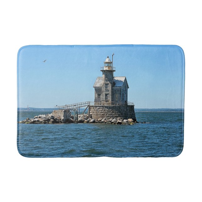 Stratford Shoal Lighthouse, Connecticut Bath Mat (Front)