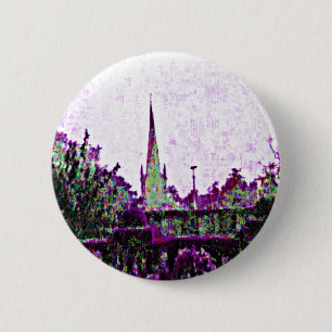 Stratford-upon-Avon England Purple Garden jGibney 6 Cm Round Badge
