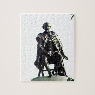 Stratford-upon-Avon Shakespeare Statue jGibney Jigsaw Puzzle