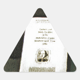 Stratford-upon-Avon Shakespeare's Artifacts2 jGib Triangle Sticker