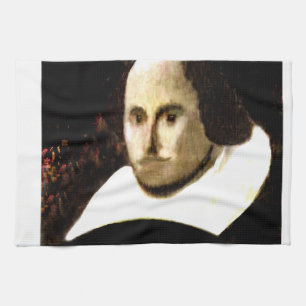 Stratford-upon-Avon Shakespeare's Portrait jGibne Tea Towel