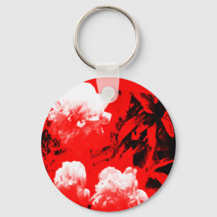 Stratford-upon-Avon White Flowers In The Red jGibn Key Ring