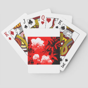 Stratford-upon-Avon White Flowers In The Red jGibn Playing Cards
