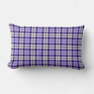 Strathclyde District Tartan Purple Plaid Lumbar Cushion