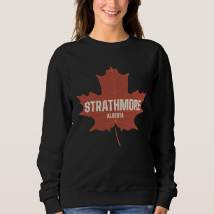 Strathmore Alberta Canada Canadian Heritage Maple  Sweatshirt