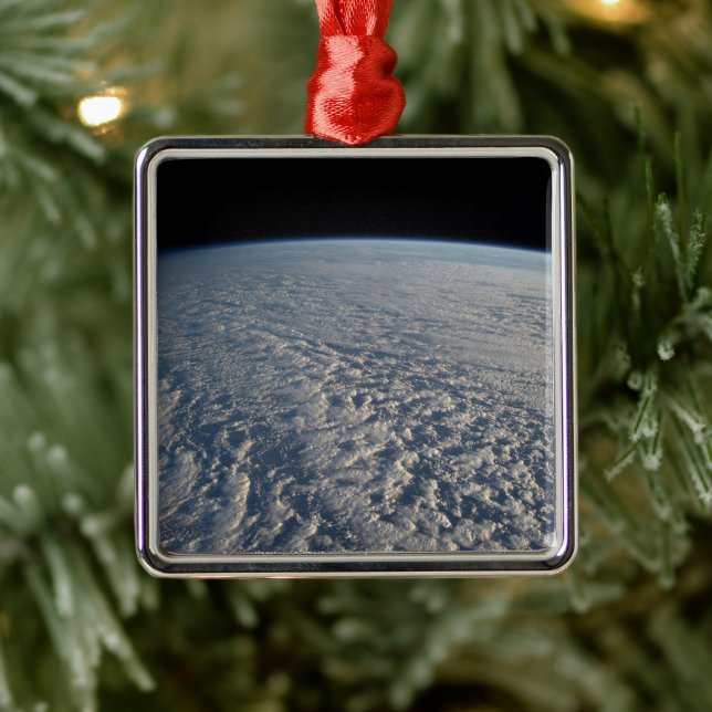 Stratocumulus Clouds Above The Pacific Ocean. Metal Ornament (Tree)