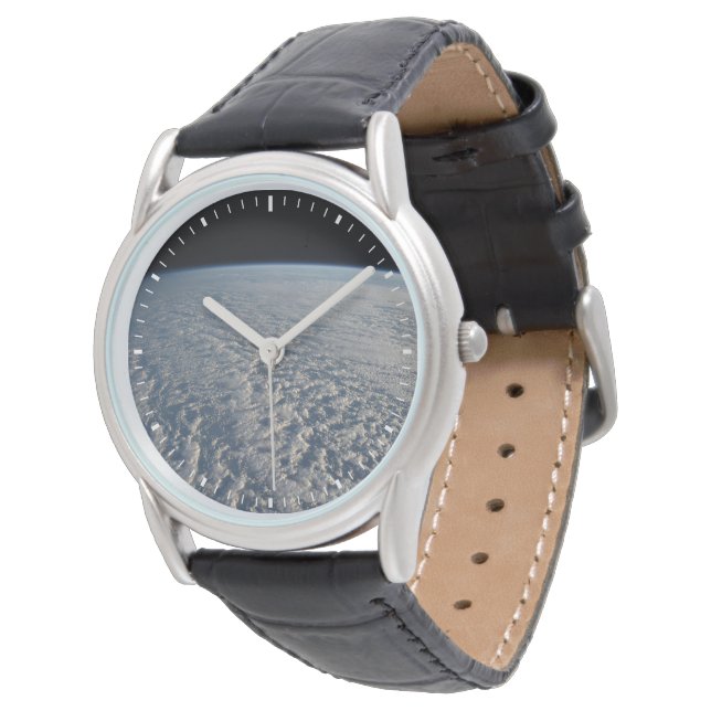 Stratocumulus Clouds Above The Pacific Ocean. Watch (Angled)