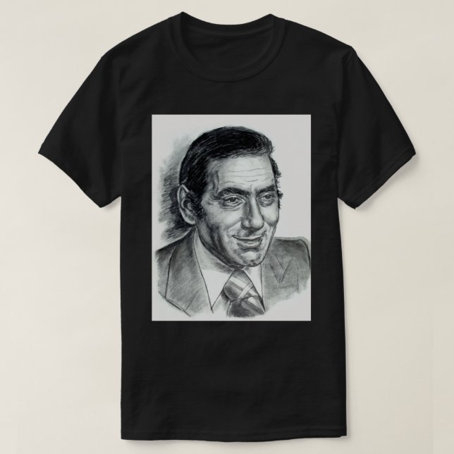 Stratos Dionysiou portrait drawing T-Shirt (Design Front)