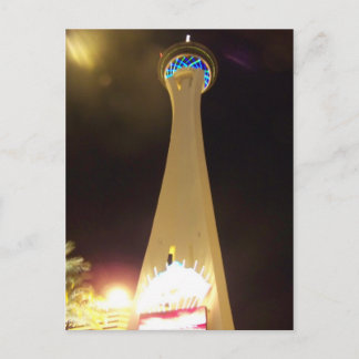 Stratosphere at Night - Las Vegas Postcard