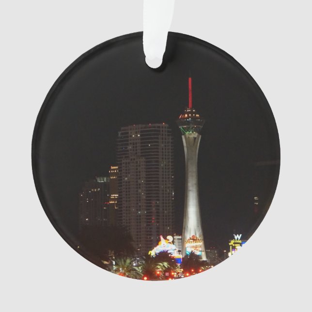 Stratosphere Tower Las Vegas Christmas Ornament (Front)