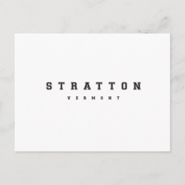 Stratton Vermont Postcard (Front)