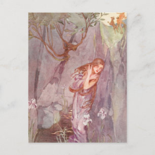 Stratton's Echo & Narcissus Vintage Illustration Postcard