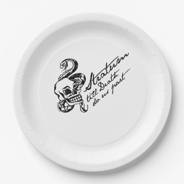 Stratum Till Death Do Us Part Paper Plate (Front)