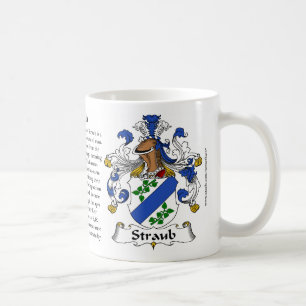 Straub, the Origin, the Meaning and the Crest Coffee Mug