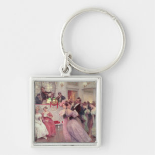 Strauss and Lanner - The Ball, 1906 Key Ring