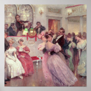 Strauss and Lanner - The Ball, 1906 Poster