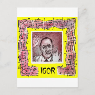 Stravinsky postcard