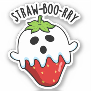 Straw-boo-rry  Funny Strawberry Pun 