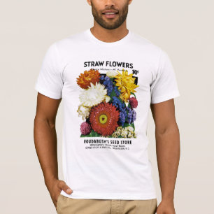 Straw Flowers Seed Packet Label T-Shirt