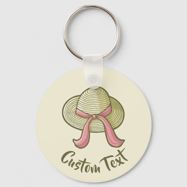Straw Hat Yellow Key Ring (Front)