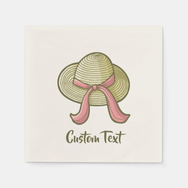 Straw Hat Yellow Napkin (Front)