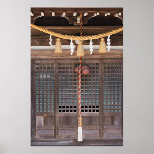 Straw Rope Decoration in a Temple