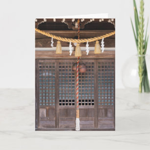 Straw Rope Decoration in a Temple Card