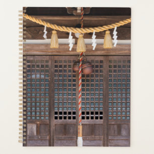 Straw Rope Decoration in a Temple Planner