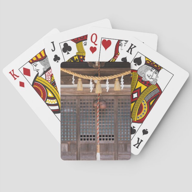 Straw Rope Decoration in a Temple Playing Cards (Back)