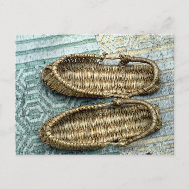 Straw sandals postcard (Front)