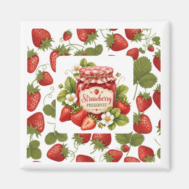 Strawbeeries Magnet   (Front)
