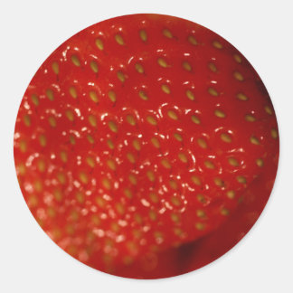 Strawberries #3 classic round sticker