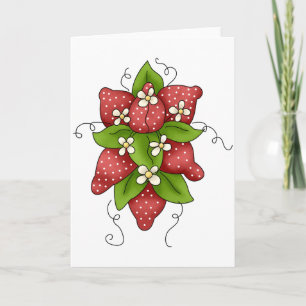 Strawberries and Blossoms Greeting Cards