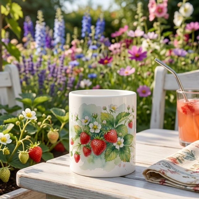 Strawberries and blossoms Specialty Mug (Creator Uploaded)