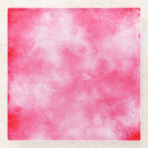 Strawberries and cream Glass Coaster