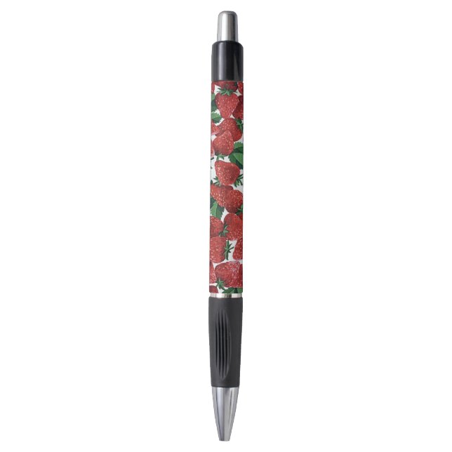 Strawberries and Cream Pattern Pen (Front Vertical)