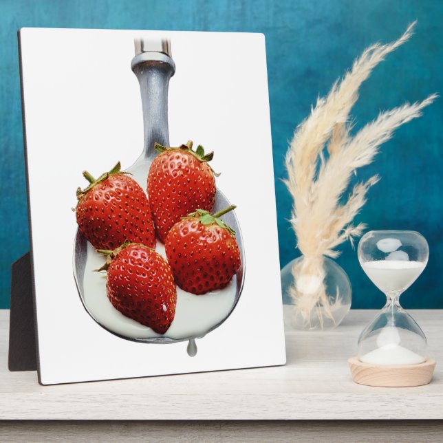 Strawberries and Cream Plaque (Side)