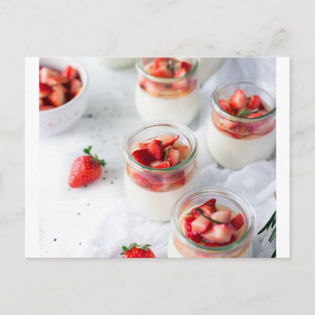 strawberries and cream postcard (Front)