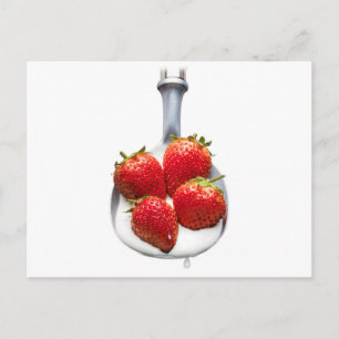 Strawberries and Cream Postcard