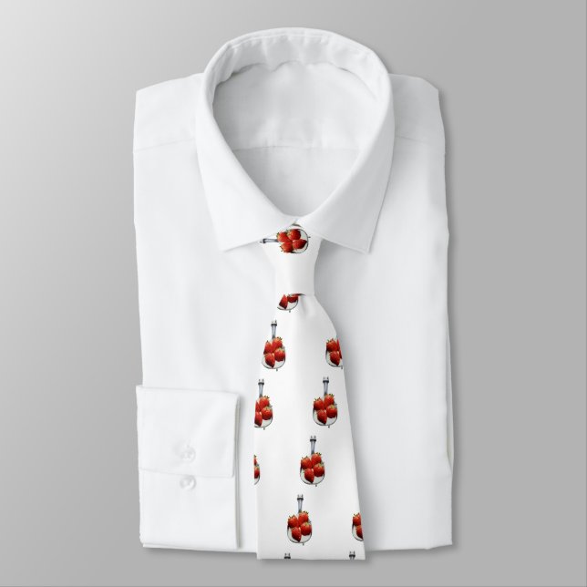 Strawberries and Cream Tie (Tied)