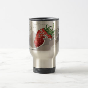 Strawberries and Cream travel mug